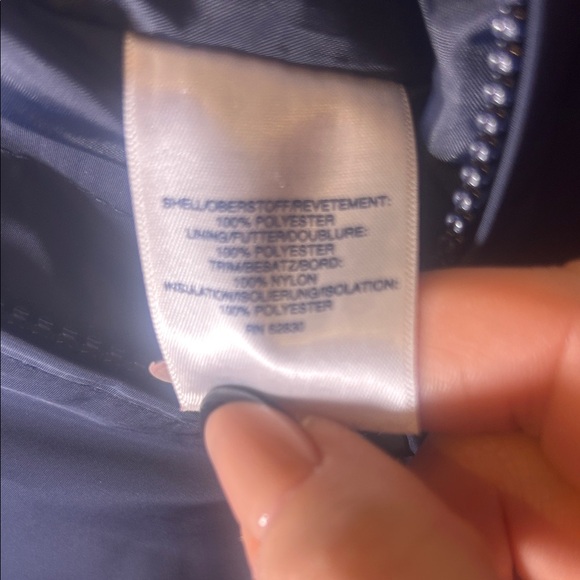 Lands' End Navy Kids Snow Jumpsuit  Size 8 - Picture 8 of 12